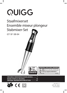 Mode d’emploi Quigg GT-SF-SB-04 Mixeur plongeant