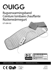 Mode d’emploi Quigg GT-LBH-02 Coussin chauffant