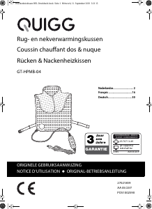 Mode d’emploi Quigg GT-HPMB-04 Coussin chauffant