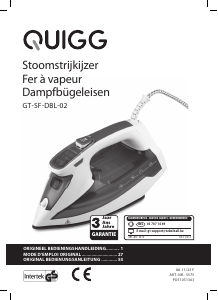 Mode d’emploi Quigg GT-SF-DBL-02 Fer à repasser