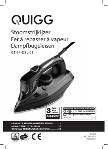 Mode d’emploi Quigg GT-SF-DBL-01 Fer à repasser