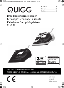 Bedienungsanleitung Quigg GT-SIC-06 Bügeleisen