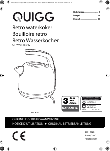 Mode d’emploi Quigg GT-WKe-eds-02 Bouilloire
