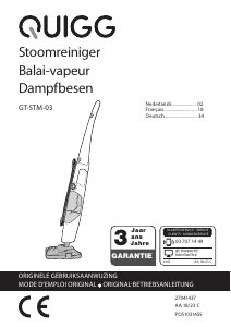 Bedienungsanleitung Quigg GT-STM-03 Dampfreiniger