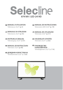 Instrukcja Selecline LED-2419D Telewizor LED