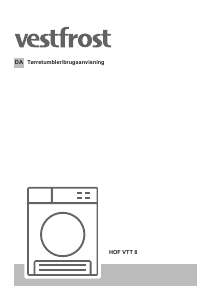 Brugsanvisning Vestfrost HOF VTT 8 Tørretumbler