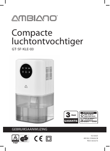 Handleiding Ambiano GT-SF-KLE-03 Luchtontvochtiger