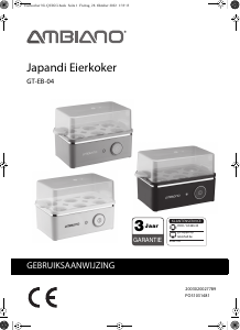 Handleiding Ambiano GT-EB-04 Japandi Eierkoker