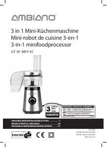 Bedienungsanleitung Ambiano GT-SF-MFP-01 Küchenmaschine