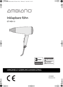 Handleiding Ambiano GT-HDI-13 Haardroger