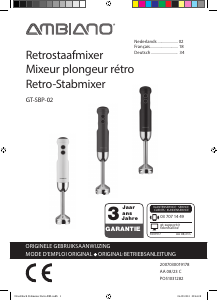 Bedienungsanleitung Ambiano GT-SBP-02 Stabmixer