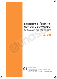 Manual de uso Lucca EEF-8L Freidora