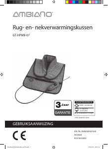 Handleiding Ambiano GT-HPMB-07 Warmtekussen