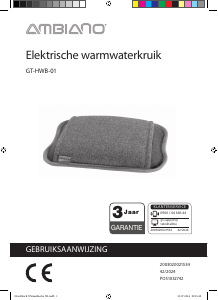 Handleiding Ambiano GT-HWB-01 Kruik