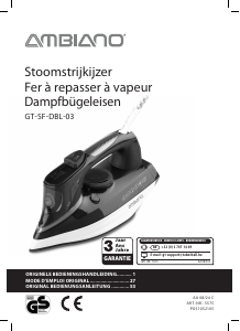 Mode d’emploi Ambiano GT-SF-DBL-03 Fer à repasser