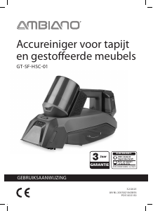 Handleiding Ambiano GT-SF-HSC-01 Matrasreiniger