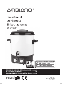 Bedienungsanleitung Ambiano GT-SF-CS-01 Einkochautomat
