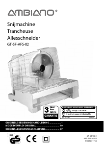 Bedienungsanleitung Ambiano GT-SF-AFS-02 Allesschneider