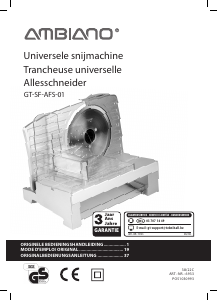 Bedienungsanleitung Ambiano GT-SF-AFS-01 Allesschneider