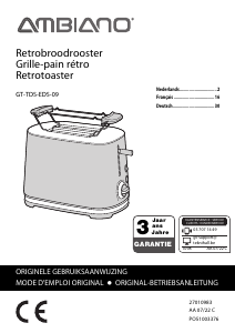 Bedienungsanleitung Ambiano GT-TDS-EDS-09 Toaster