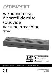 Bedienungsanleitung Ambiano GT-VBS-05 Vakuumierer
