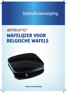 Handleiding Ambiano GT-SF-WEB-03 Wafelijzer