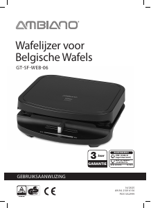 Handleiding Ambiano GT-SF-WEB-06 Wafelijzer