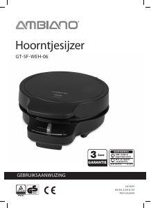 Handleiding Ambiano GT-SF-WEH-06 Wafelijzer