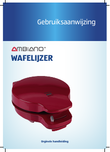 Handleiding Ambiano GT-SF-WEZ-03 Wafelijzer