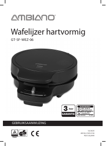 Handleiding Ambiano GT-SF-WEZ-06 Wafelijzer