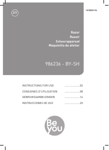 Mode d’emploi BeYou BY-SH Rasoir électrique