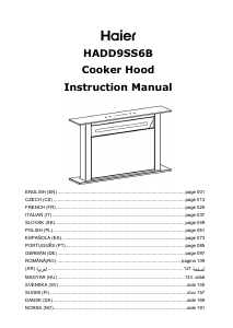Käyttöohje Haier HADD9SS6B Liesituuletin