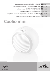 Návod Eta Coolio Mini 1568 90000 Klimatizácia