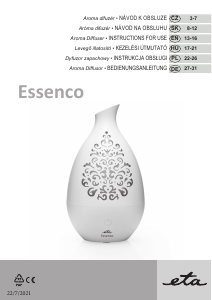 Instrukcja Eta Essenco 1634 90000 Dyfuzor aromat