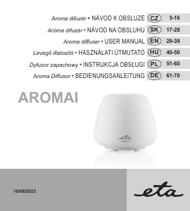 Instrukcja Eta Aromai 3634 90010 Dyfuzor aromat