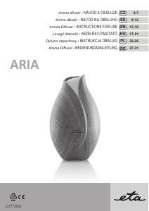 Instrukcja Eta Aria 8634 90000 Dyfuzor aromat