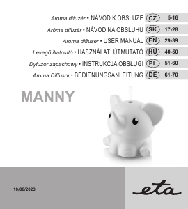 Instrukcja Eta Manny 9634 90000 Dyfuzor aromat