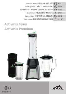 Bruksanvisning Eta Activmix Premium 2103 90000 Blender
