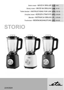 Használati útmutató Eta Storio 9011 90030 Turmixgép