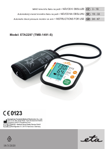 Manual Eta Compact 2297 90000 Blood Pressure Monitor