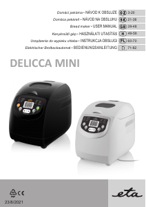 Instrukcja Eta Delicca 8149 90000 Automat do chleba