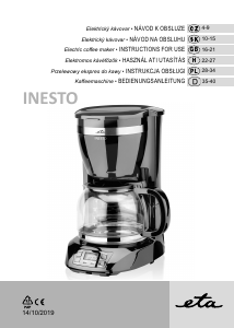 Bruksanvisning Eta Inesto 3174 90000 Kaffebryggare