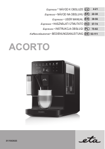Használati útmutató Eta Acorto 9180 90000 Kávéautomata