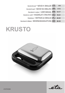 Manual Eta Krusto 4163 90000 Contact Grill
