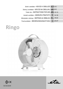 Használati útmutató Eta Ringo 0608 90000 Ventilátor
