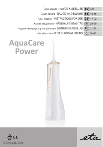 Bedienungsanleitung Eta AquaCare 2708 90000 Flosser