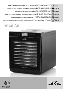 Manual Eta Vital Air II 2302 90000 Food Dehydrator
