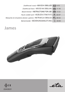 Bedienungsanleitung Eta James 6341 90000 Haarschneider