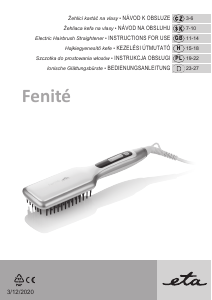 Használati útmutató Eta Fenité 5337 90000 Hajkiegyenesítő