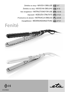 Manual Eta Fenité 9336 90010 Hair Straightener